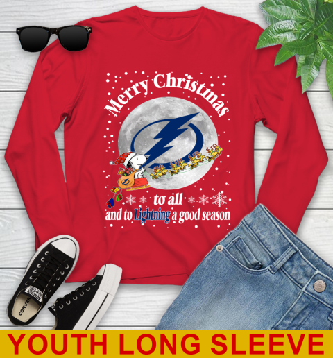 Tampa Bay Lightning Merry Christmas To All And To Lightning A Good Season NHL Hockey Sports Youth Long Sleeve 11