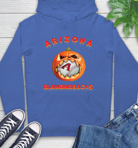 MLB Arizona Diamondbacks Halloween Pumpkin Baseball Sports Hoodie 9