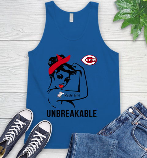 MLB Cincinnati Reds Girl Unbreakable Baseball Sports Tank Top 3