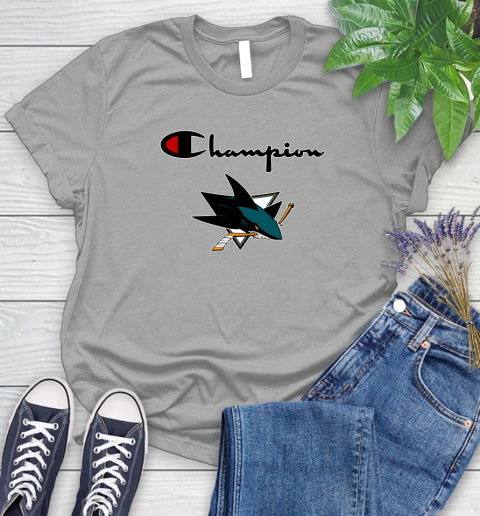 NHL Hockey San Jose Sharks Champion Shirt Women's T-Shirt 10