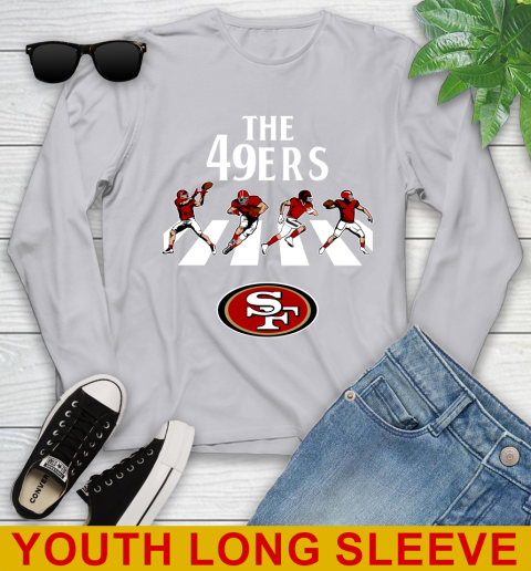 NFL Football San Francisco 49ers The Beatles Rock Band Shirt Youth Long Sleeve 5