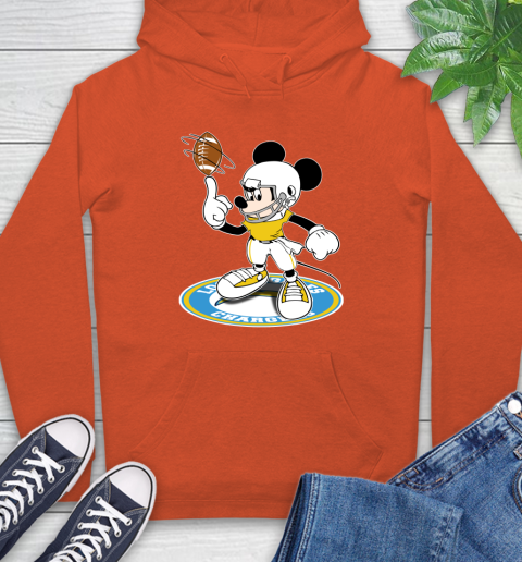 NFL Football Los Angeles Chargers Cheerful Mickey Disney Shirt Hoodie 5