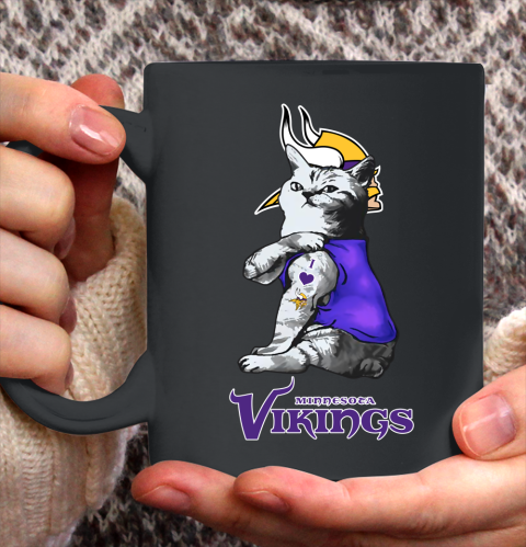 NFL Football My Cat Loves Minnesota Vikings Ceramic Mug 11oz