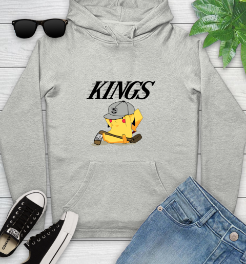 NHL Pikachu Hockey Sports Los Angeles Kings Youth Hoodie