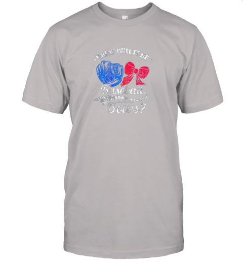 yhtn baseball or bows gender reveal pregnancy distressed jersey t shirt 60 front ash