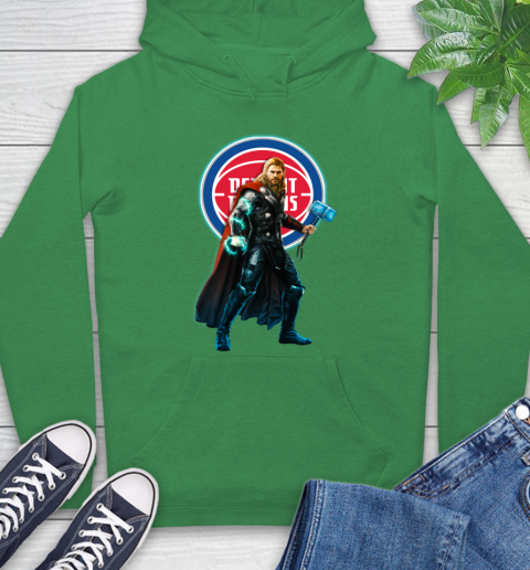 NBA Thor Avengers Endgame Basketball Detroit Pistons Hoodie 8