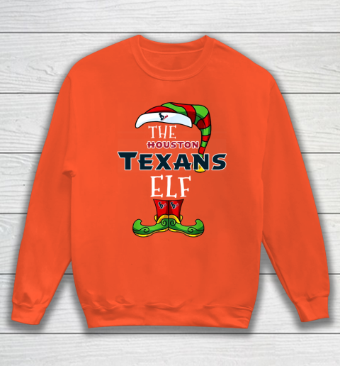 Houston Texans Christmas ELF Funny NFL Sweatshirt 3