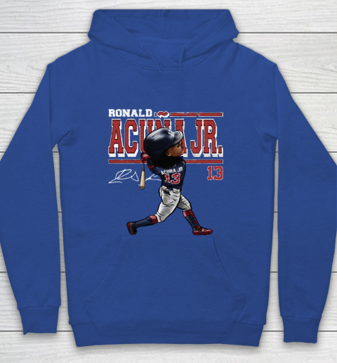 Ronald Acuna Jr Cartoon Youth Hoodie 6