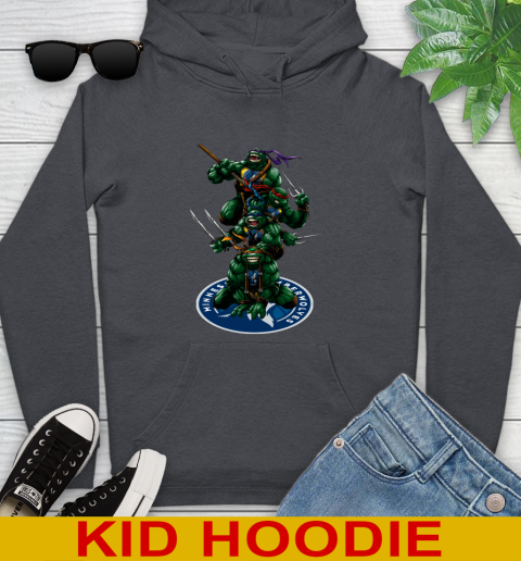 NBA Basketball Minnesota Timberwolves Teenage Mutant Ninja Turtles Shirt Youth Hoodie 9