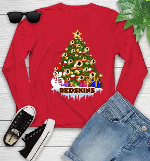 Washington Redskins Merry Christmas NFL Football Sports Youth Long Sleeve 11
