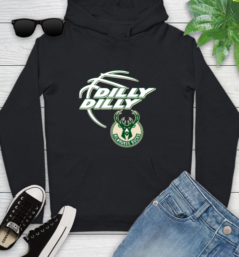 NBA Milwaukee Bucks Dilly Dilly Basketball Sports Youth Hoodie 2