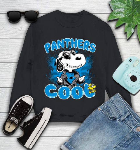 NFL Football Carolina Panthers Cool Snoopy Shirt Youth Sweatshirt