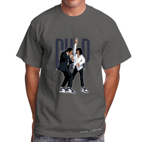 Air Jordan 1 Midnight Navy Matching Sneaker Tshirt Pulp Fiction Dance Navy and White Jordan Tshirt