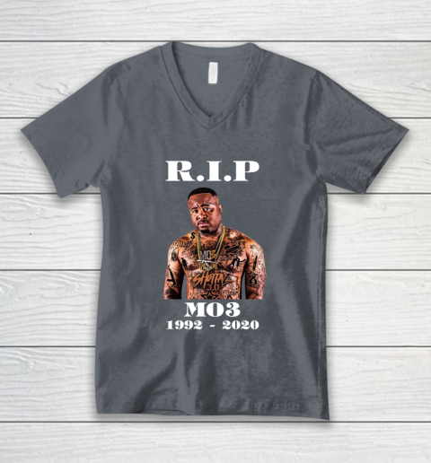 RIP MO3 1992 2020 V-Neck T-Shirt 4