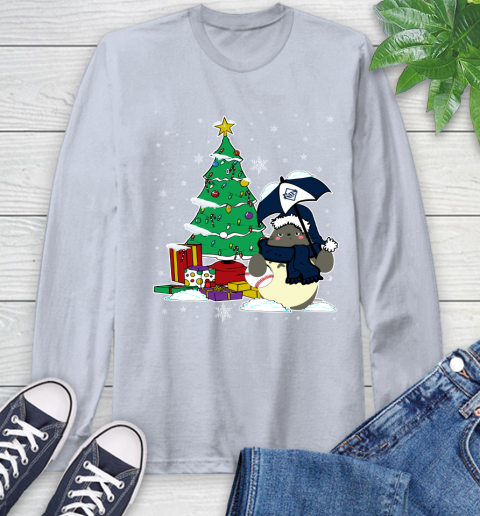 Tampa Bay Rays MLB Baseball Cute Tonari No Totoro Christmas Sports Long Sleeve T-Shirt 6