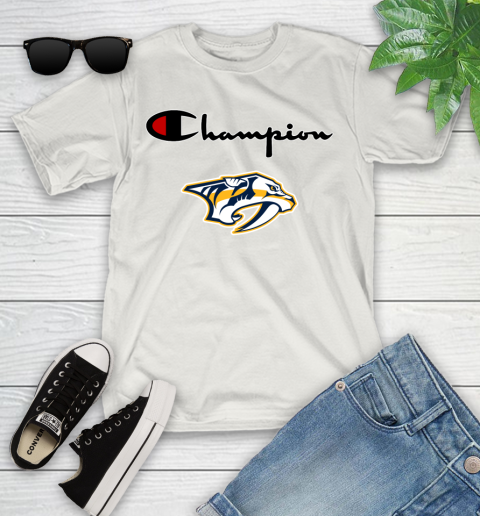 NHL Hockey Nashville Predators Champion Shirt Youth T-Shirt 11