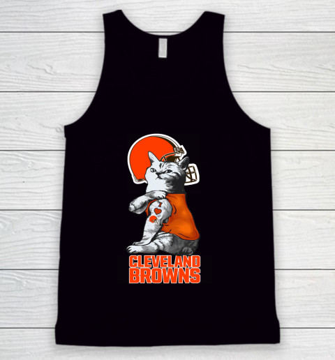 NFL Football My Cat Loves Cleveland Browns Tank Top