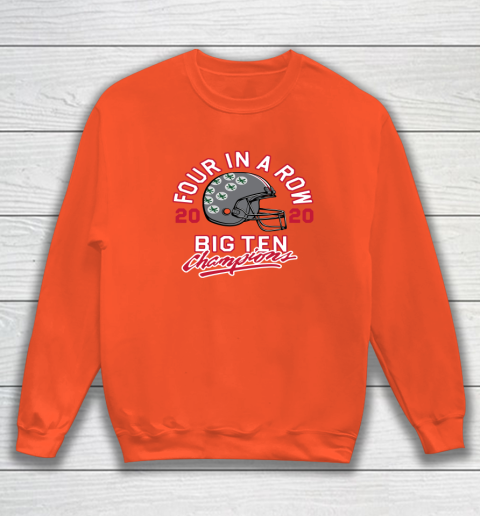 OSU 2020 Big Ten Champions 2020 Four In A Row Sweatshirt 3