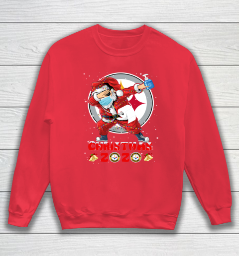 Pittsburgh Steelers Funny Santa Claus Dabbing Christmas 2020 NFL Sweatshirt 7