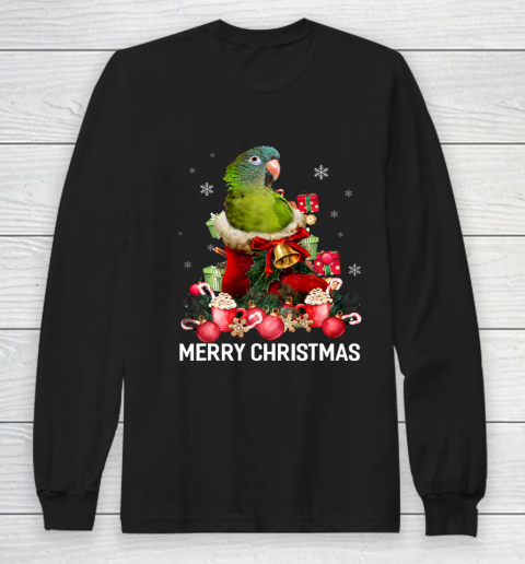 Parrot Ornament Decoration Christmas Tree Tee Xmas Gift Long Sleeve T-Shirt