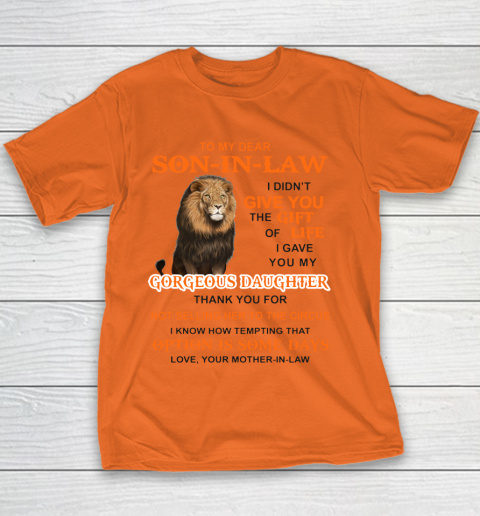 To My Dear Son In Law Youth T-Shirt 3