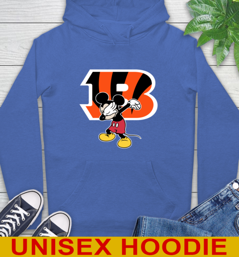 Cincinnati Bengals NFL Football Dabbing Mickey Disney Sports Hoodie 9