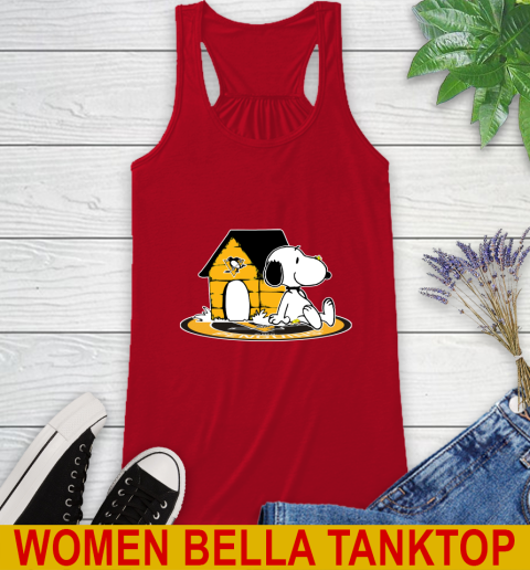 NHL Hockey Pittsburgh Penguins Snoopy The Peanuts Movie Shirt Racerback Tank 6