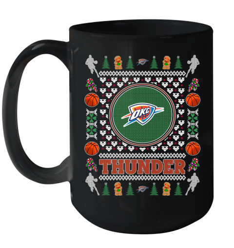 Oklahoma City Thunder Merry Christmas NBA Basketball Loyal Fan Ceramic Mug 15oz