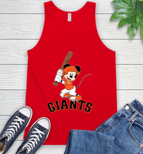 MLB Baseball San Francisco Giants Cheerful Mickey Mouse Shirt Tank Top 6