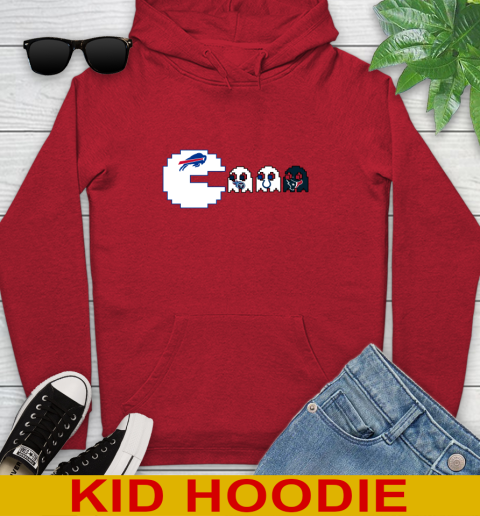 Buffalo Bills NFL Football Pac Man Champion Youth Hoodie 11