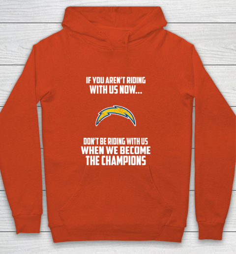 NFL Los Angeles Chargers Football We Become The Champions Youth Hoodie 3