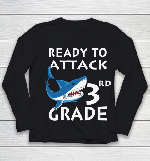 Back To School Shirt Ready to attack 3rd grade 1 Youth Long Sleeve