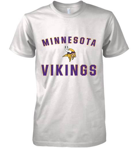 Minnesota Vikings NFL Line Gray Victory Premium Men's T-Shirt