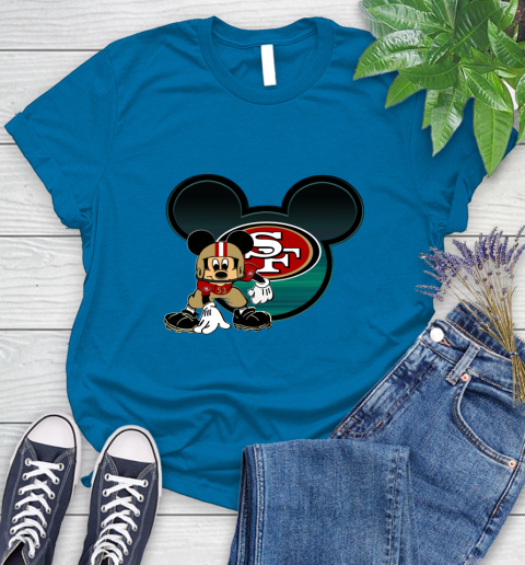 NFL San Francisco 49ers Mickey Mouse Disney Football T Shirt Women's T-Shirt 7