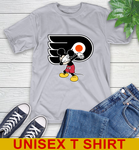 Philadelphia Flyers NHL Hockey Dabbing Mickey Disney Sports T-Shirt 6
