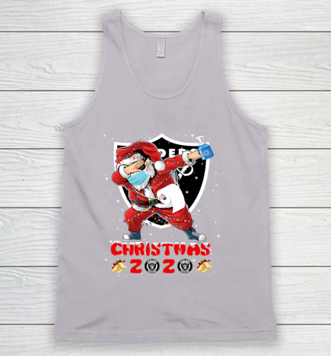 Oakland Raiders Funny Santa Claus Dabbing Christmas 2020 NFL Tank Top 3