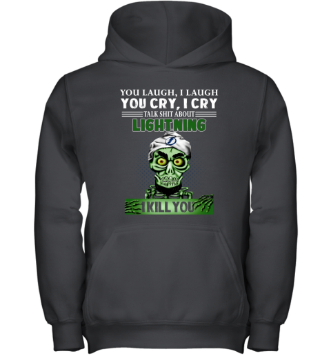NHL Talk Shit About Tampa Bay Lightning I Kill You Achmed The Dead Terrorist Jeffrey Dunham Hockey LNxOP38y3T1 youth hoodie 43 95 151514 front black