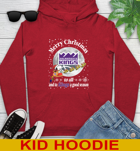 Sacramento Kings Merry Christmas To All And To Kings A Good Season NBA Basketball Sports Youth Hoodie 11