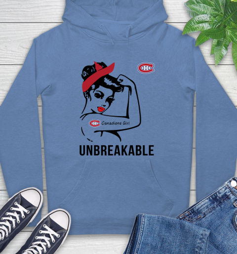 NHL Montreal Canadiens Girl Unbreakable Hockey Sports Hoodie 9