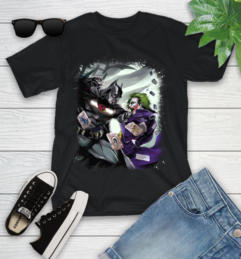 Arizona Cardinals NFL Football Batman Fighting Joker DC Comics Youth T-Shirt - Image 3