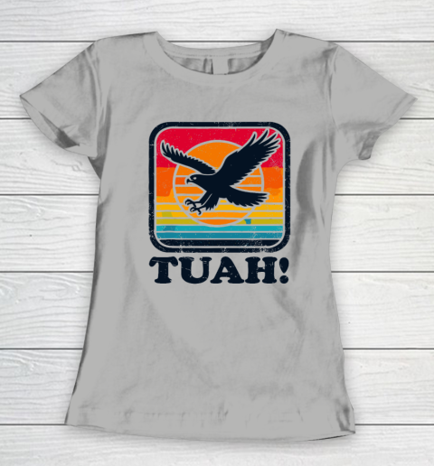 Funny Hawk Tuah Tush Camping Hiking Sarcastic Women's T-Shirt 7
