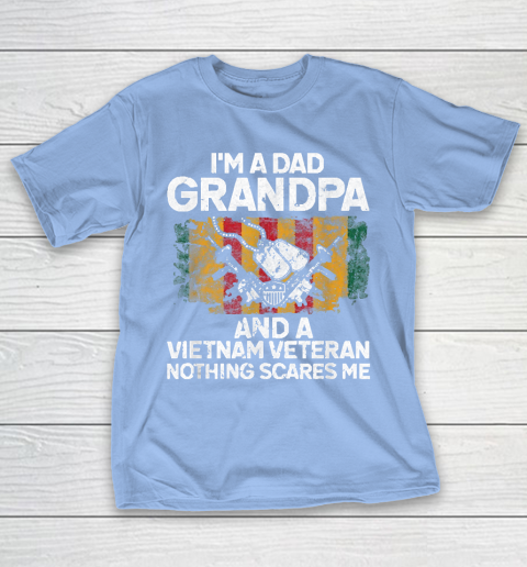 Grandpa Funny Gift Apparel  I'm A Dad Grandpa Vietnam Veteran Fathers Day T-Shirt 20