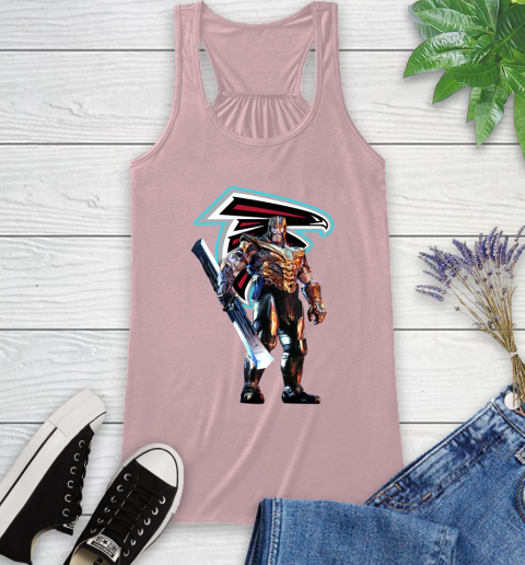 NFL Thanos Gauntlet Avengers Endgame Football Atlanta Falcons Racerback Tank 11