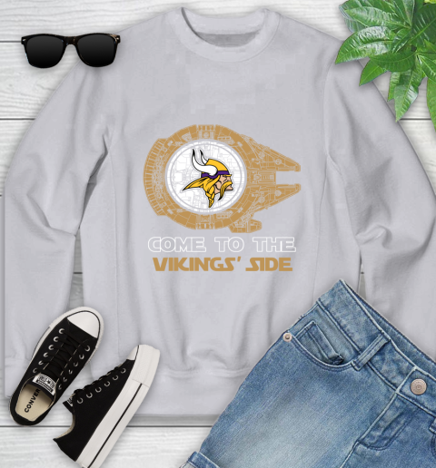 NFL Come To The Minnesota Vikings Wars Football Sports Youth Sweatshirt 3