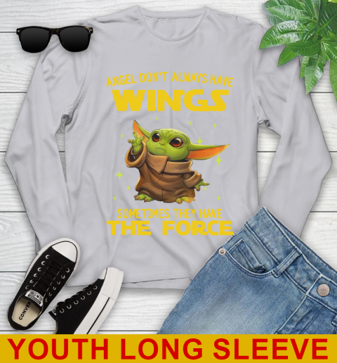 Baby Yoda Angel Don't Always Have Wings They Have The Force Shirt 121