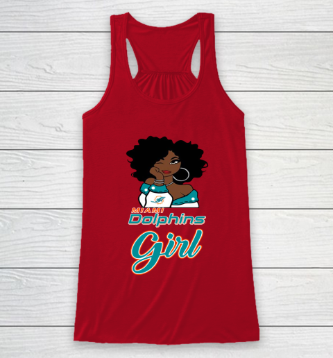 Miami Dolphins Girl NFL Racerback Tank 5