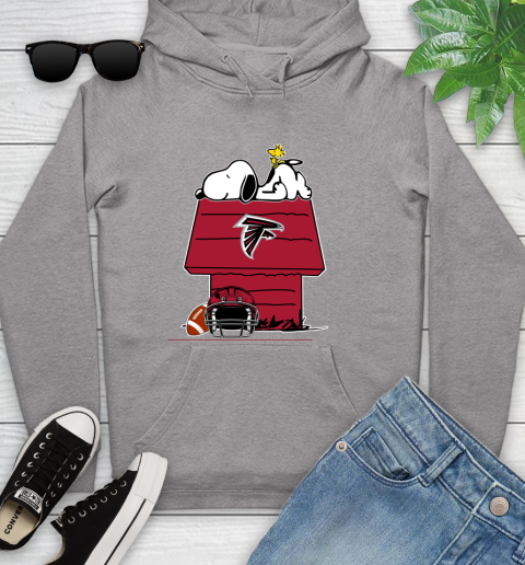 Atlanta Falcons NFL Football Snoopy Woodstock The Peanuts Movie Youth Hoodie 6