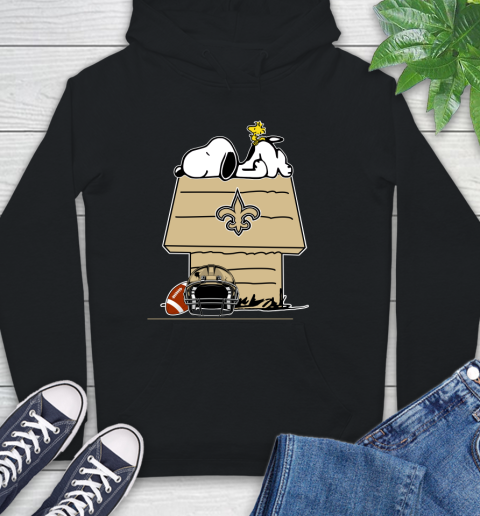 New Orleans Saints NFL Football Snoopy Woodstock The Peanuts Movie Hoodie 2
