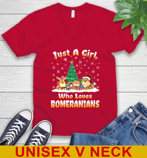 Christmas Just a girl who love pomeranians dog pet lover 52