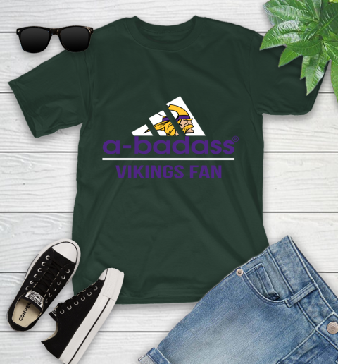 Minnesota Vikings NFL Football A Badass Adidas Adoring Fan Sports (1) Youth T-Shirt 5